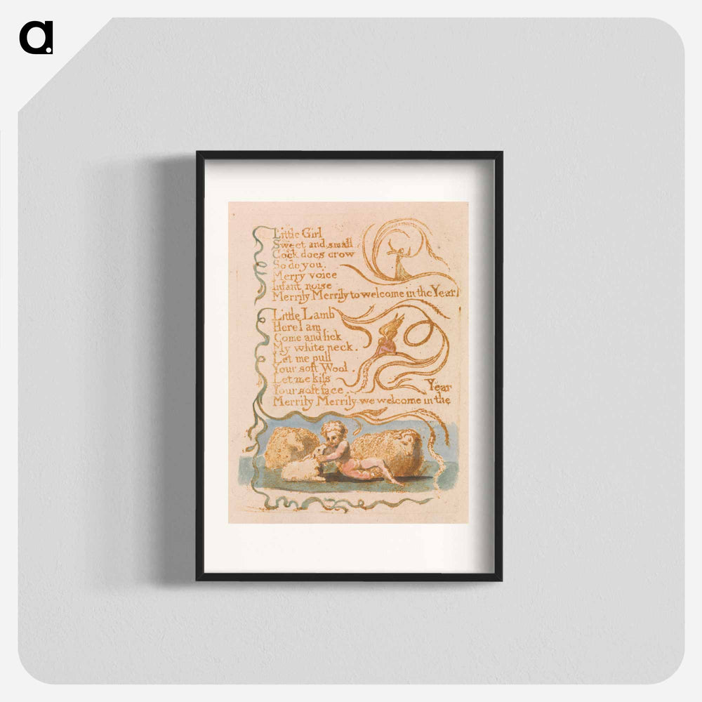 Songs of Innocence, Plate 26, "Spring" - William Blake Poster.