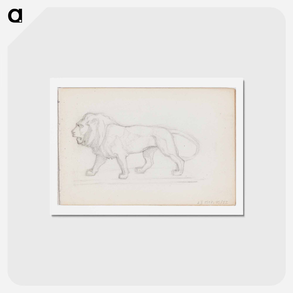 (unknown)part of a sketchbook - アルバート エーデルフェルト Postcard.