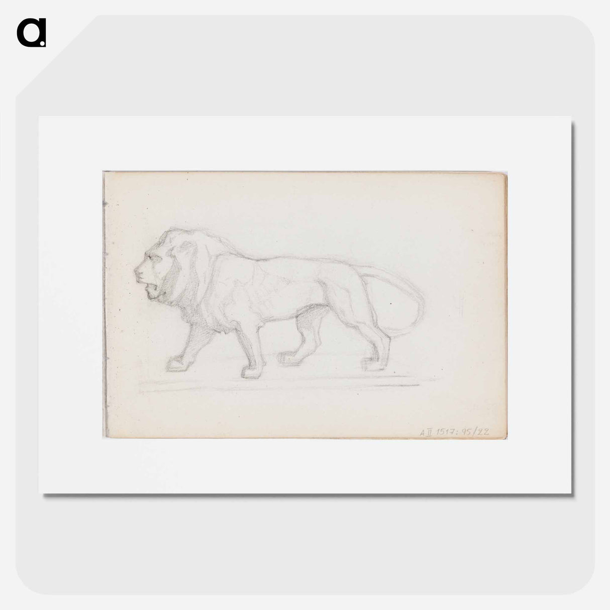 (unknown)part of a sketchbook - アルバート エーデルフェルト Poster.