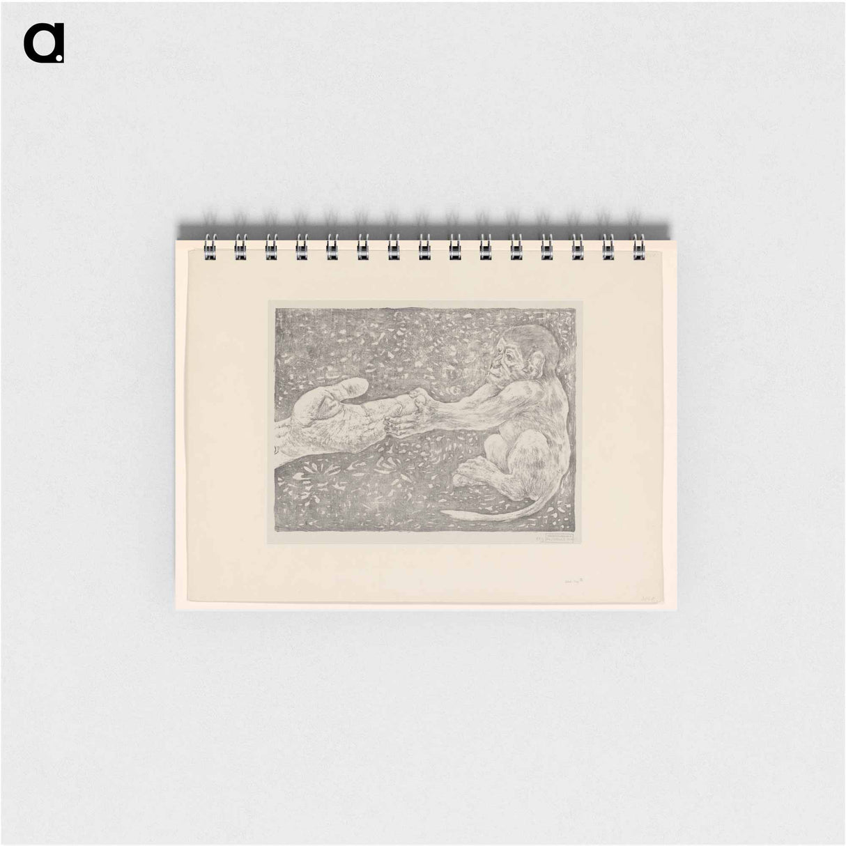 アートメモ帳-Aap die een toegestoken hand pakt - テオ ヴァン ホイテマ Memo.