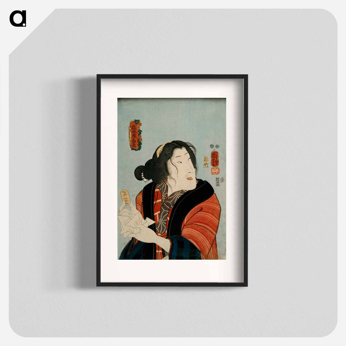 アートポスター-Bandō Shūka as Hashimotoya Shiraito - 歌川 国芳 Poster.