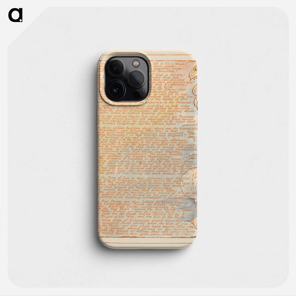 Jerusalem, Plate 12, "Why wilt thou give to her...." - William Blake Phone Case.