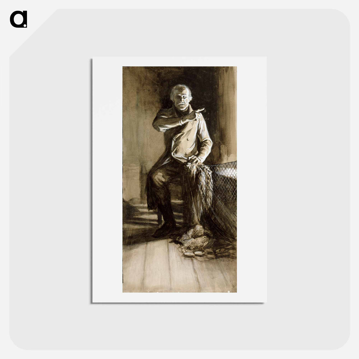 Ensign stål - アルバート エーデルフェルト Postcard.