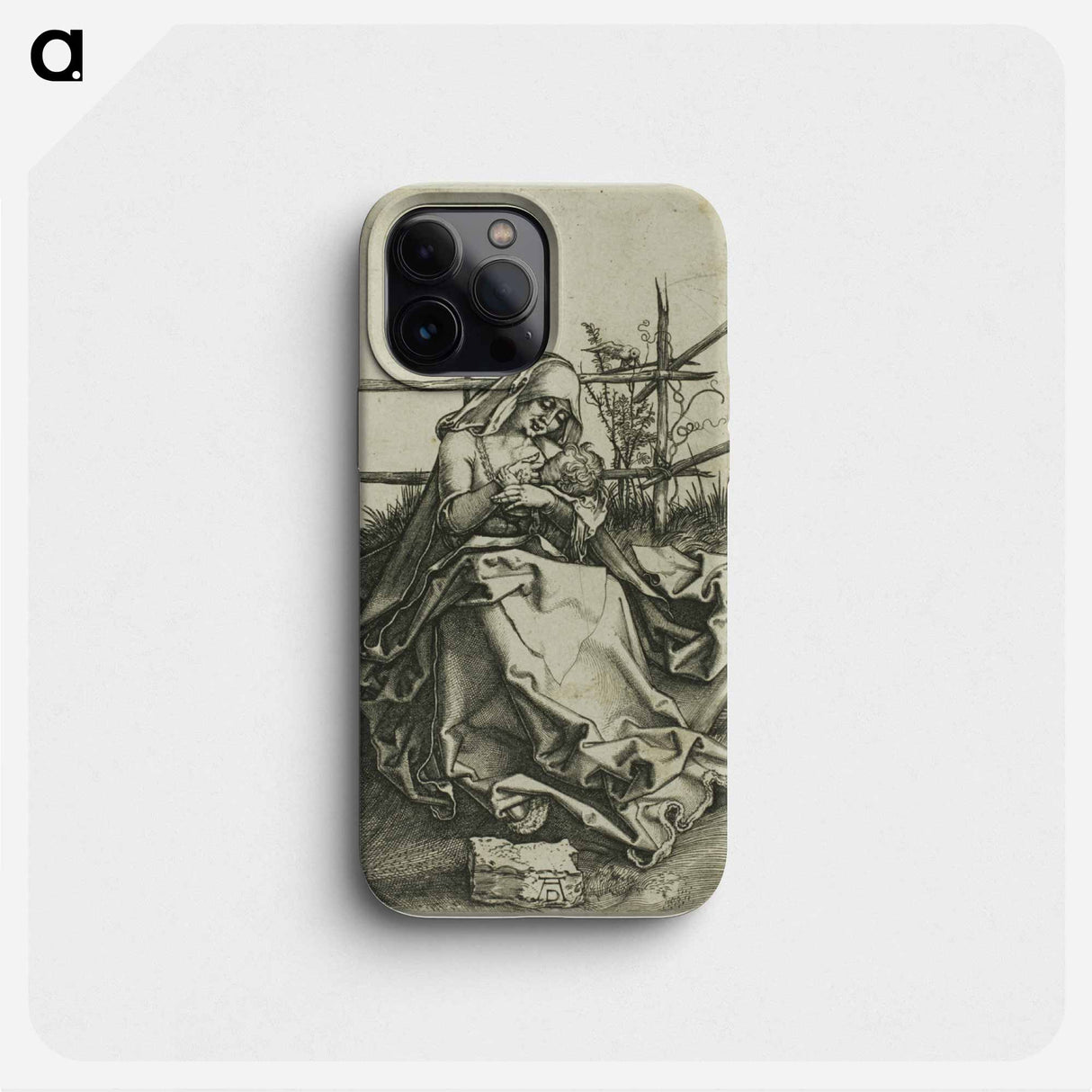 Madonna on a Grassy Bank - アルブレヒト デューラー Phone Case.