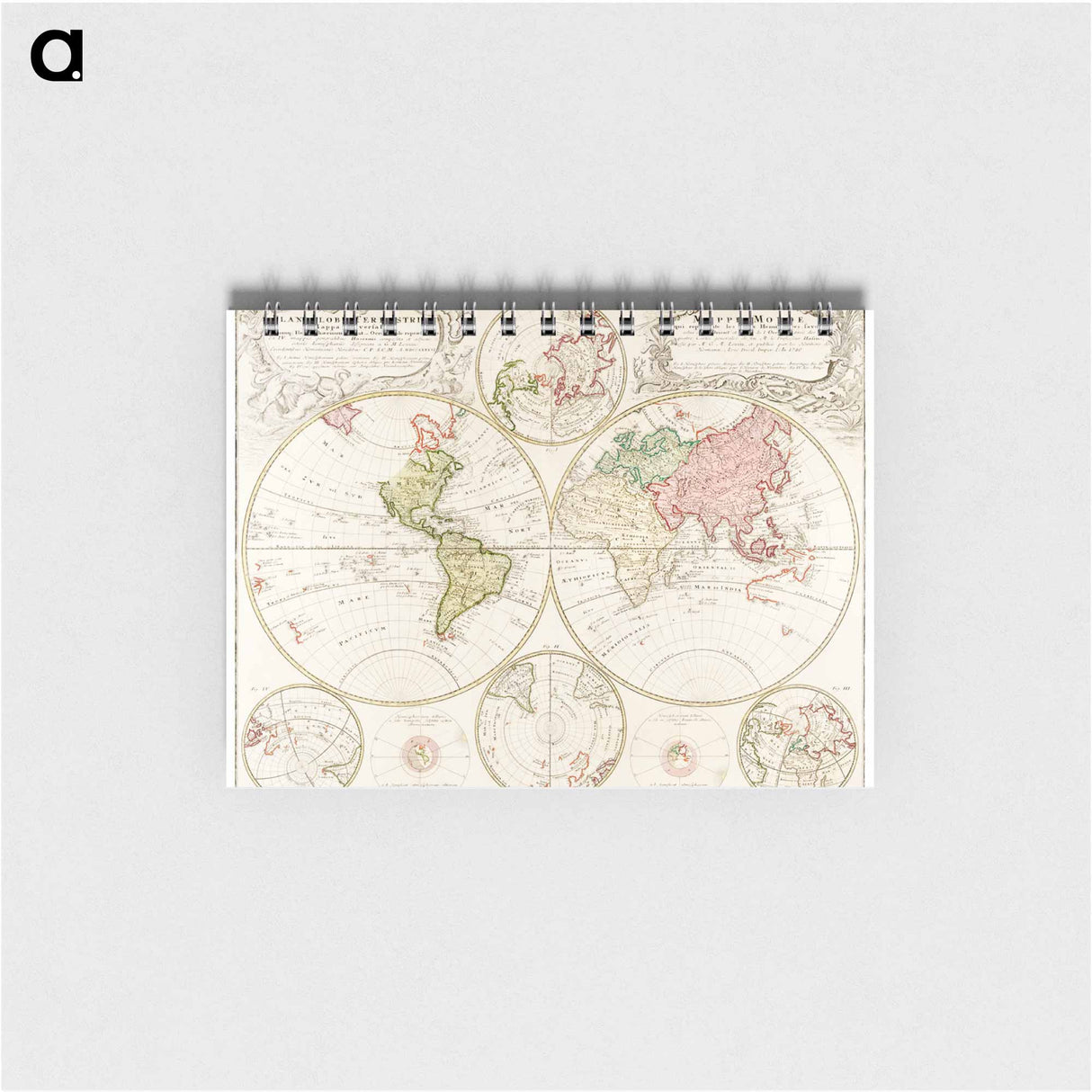 Planiglobii Terrestris Mappa Universalis - アンティーク地図 Memo.