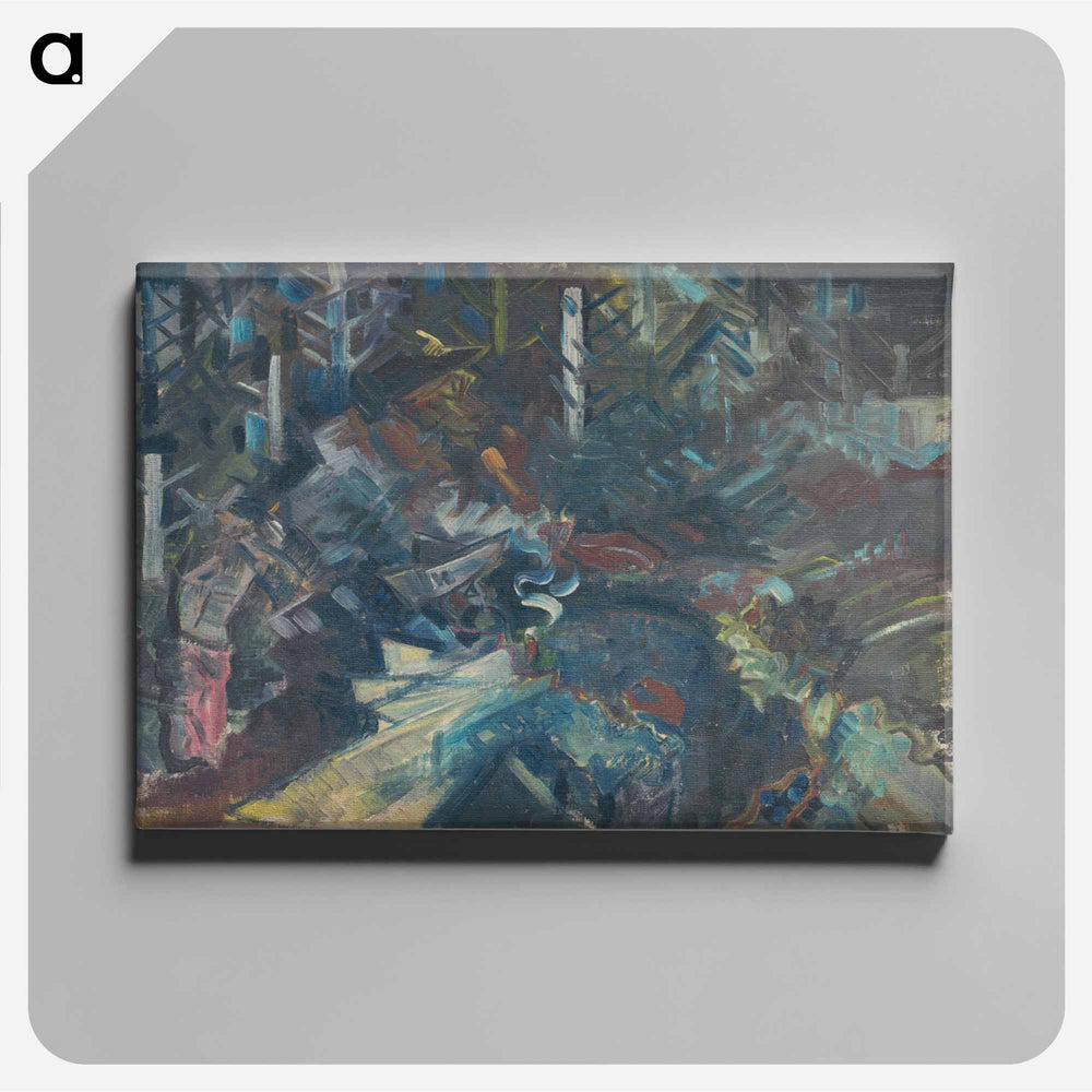 Group of men in the woods - アーノルド ピーター ワイズ クビンチャン Canvas.