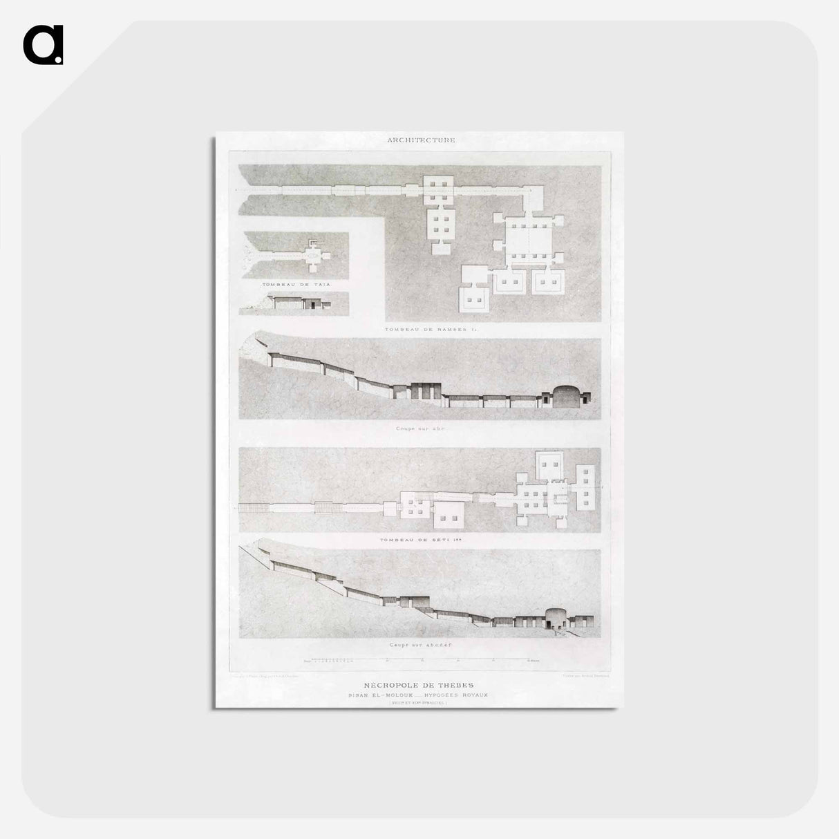 アートポストカード-Theban Necropolis
- エジプト美術史 Postcard.