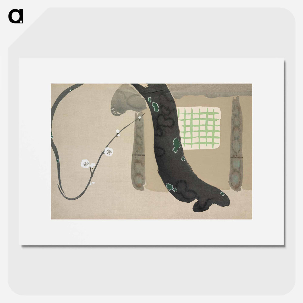 House from Momoyogusa–Flowers of a Hundred Generations - 神坂 雪佳 Poster.