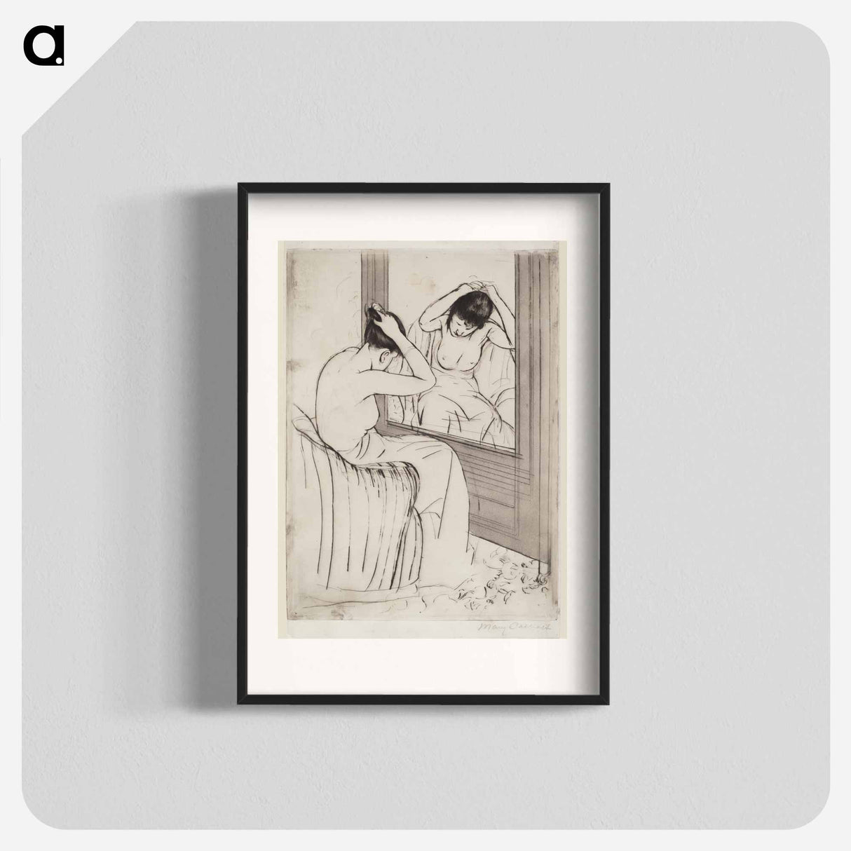 The Coiffure - Mary Cassatt Poster.