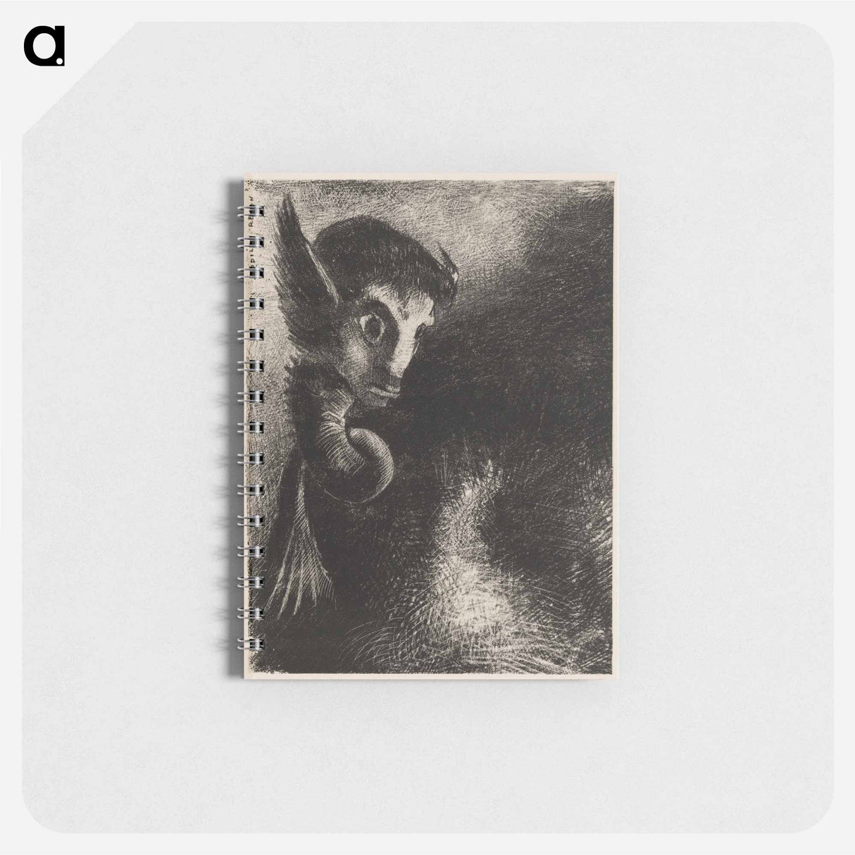 The Chimera Gazed at all Things with Fear, from Night - オディロン ルドン Memo.