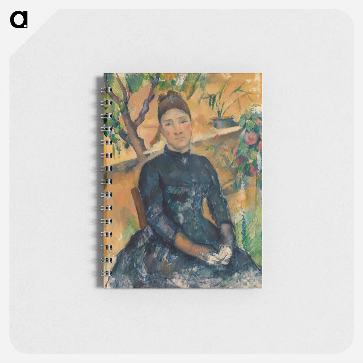 Madame Cézanne in the Conservatory - ポール セザンヌ Memo.