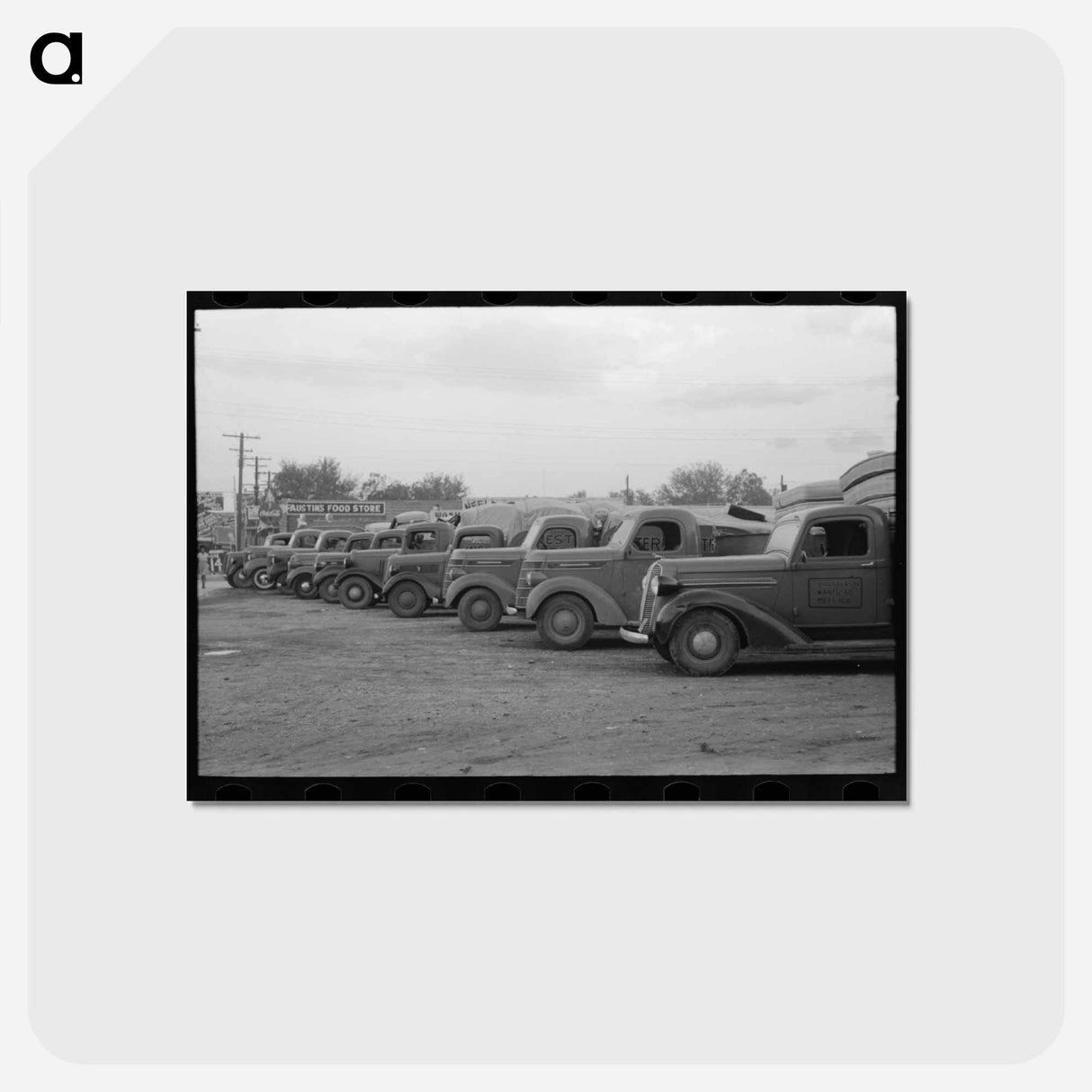 アートポストカード-Mattress Trucks, San Angelo
- ラッセル リー Postcard.