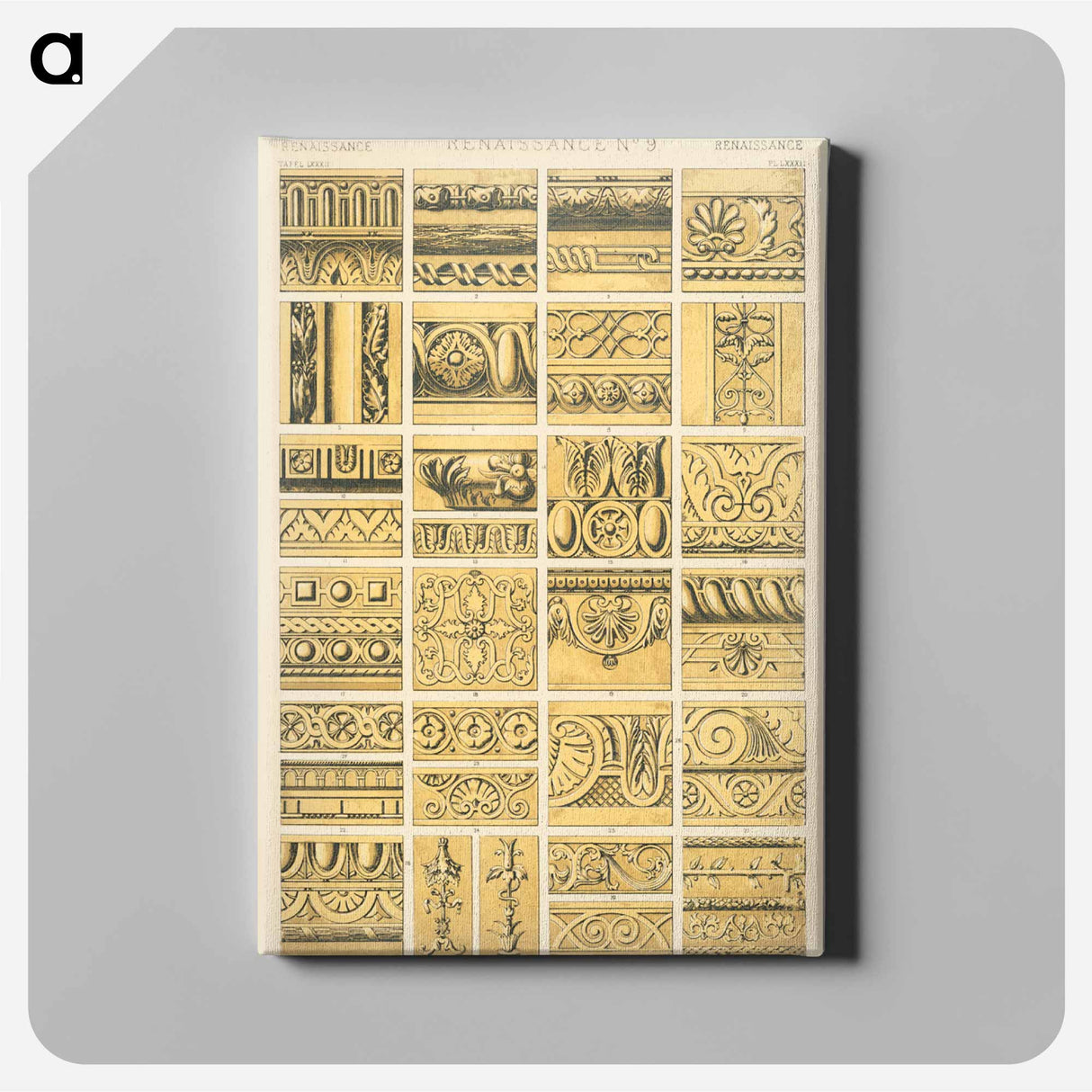 アートパネル-Nineteenth-Century Ornament Illustration
- 装飾の文法 Canvas.