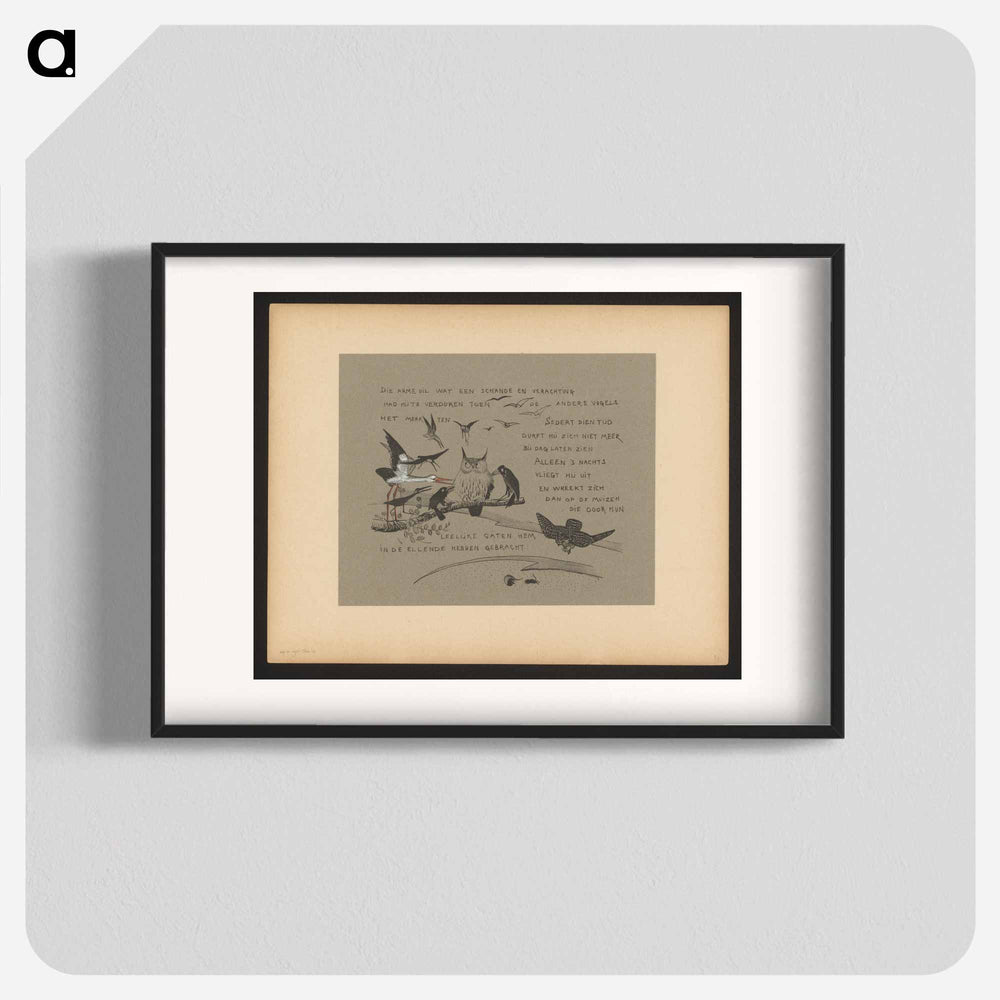 Text with words of wisdom - Theo van Hoytema Poster.