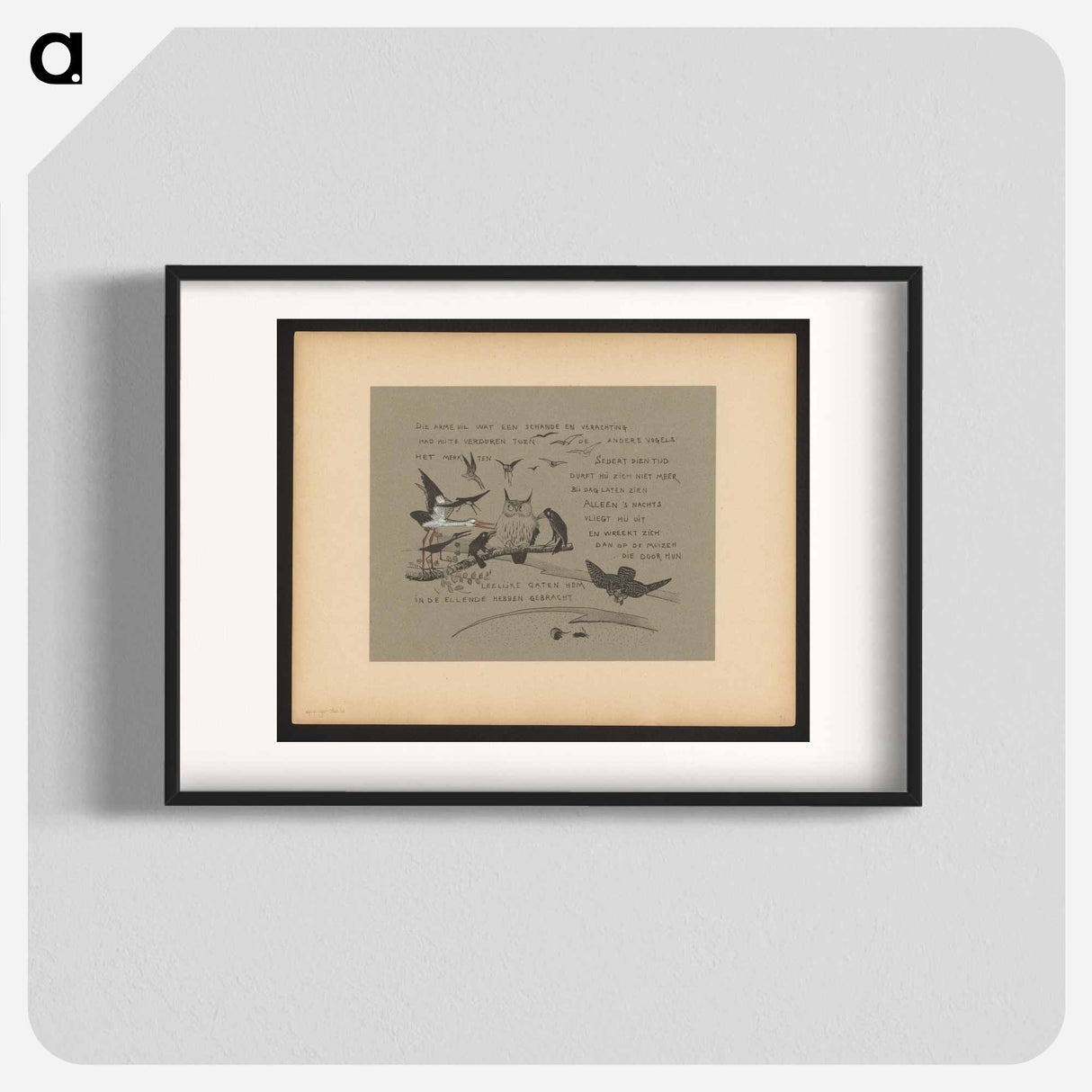 Text with words of wisdom - Theo van Hoytema Poster.