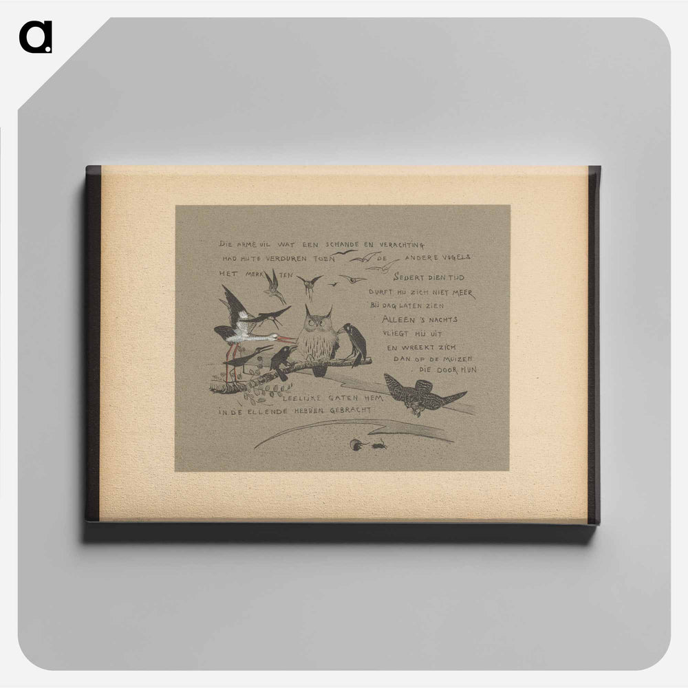 Text with words - Theo van Hoytema Canvas.