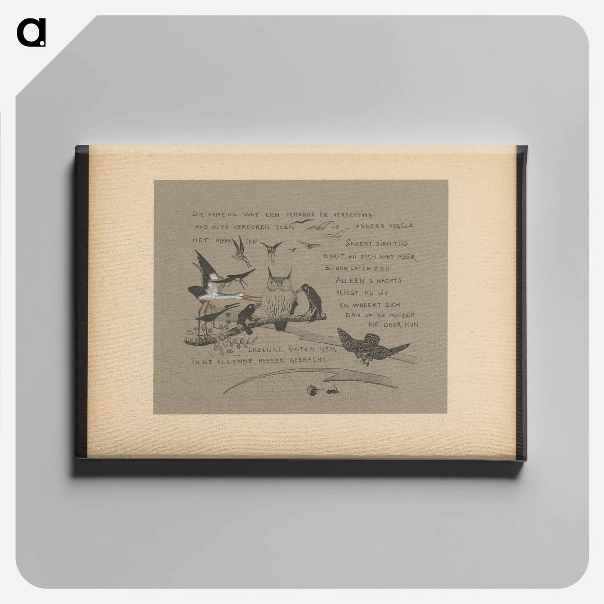 Text with words - Theo van Hoytema Canvas.