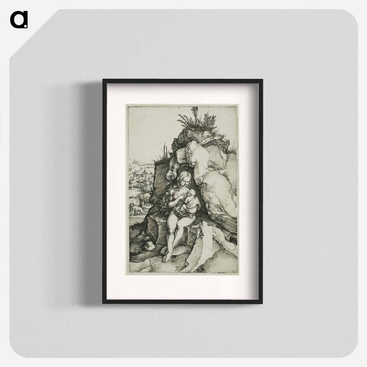 The Penance of St. John Chrysostom - アルブレヒト デューラー Poster.