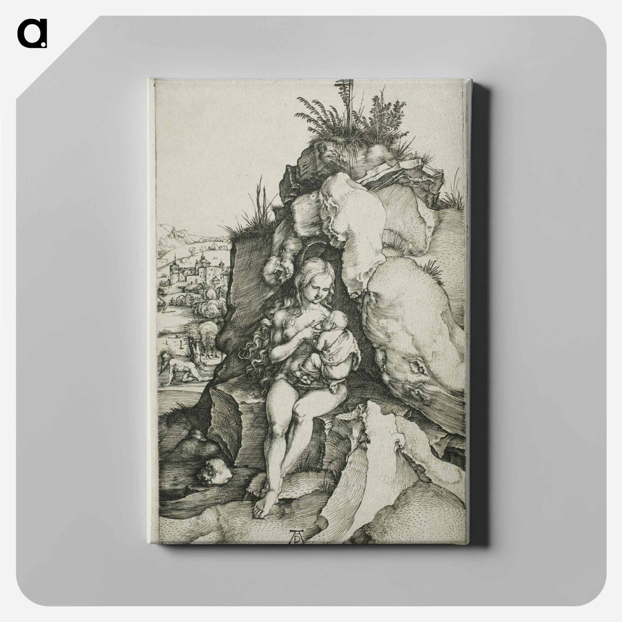 The Penance of St. John Chrysostom - アルブレヒト デューラー Canvas.