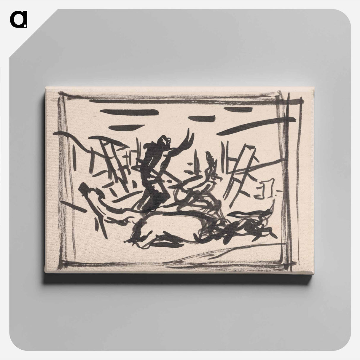 Expressive scene - アーノルド ピーター ワイズ クビンチャン Canvas.