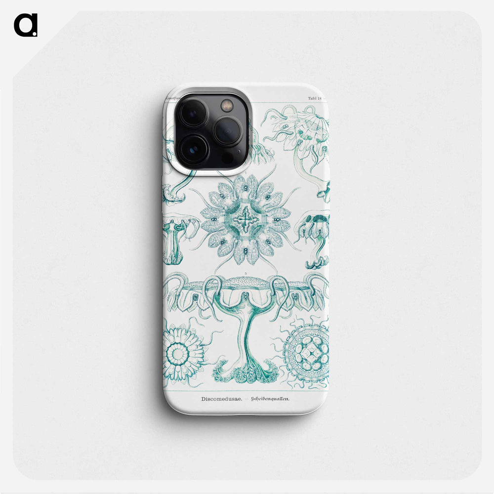 Discomedusae–Scheibenquallen - エルンスト ヘッケル Phone Case.