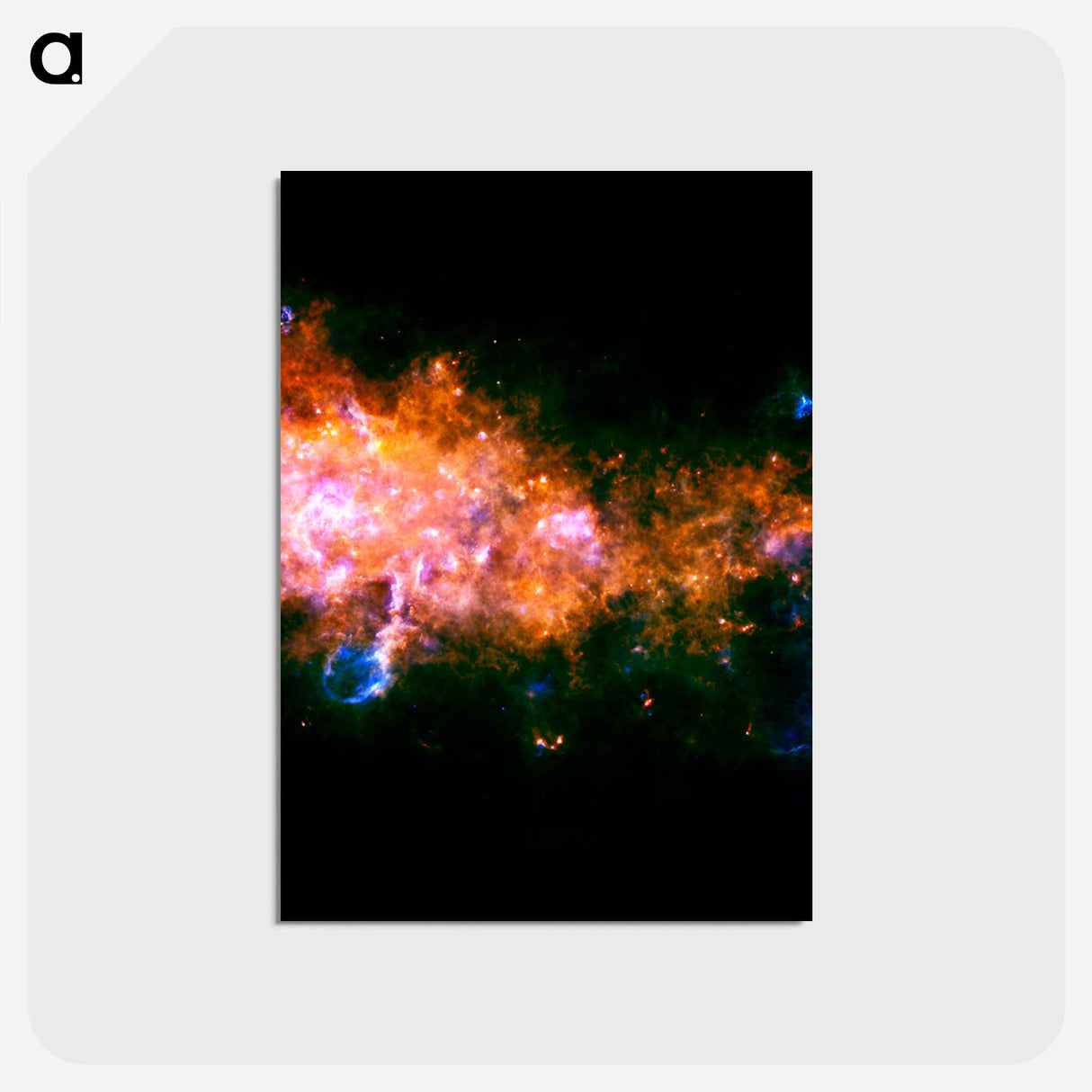 アートポストカード-Eagle Nebula Milky Way
- ハッブル画像 Postcard.