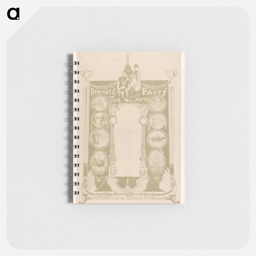 Promotieprent van Cornelis Hendrik Johan van Haeften by Theo van Hoytema - テオ ヴァン ホイテマ Memo.