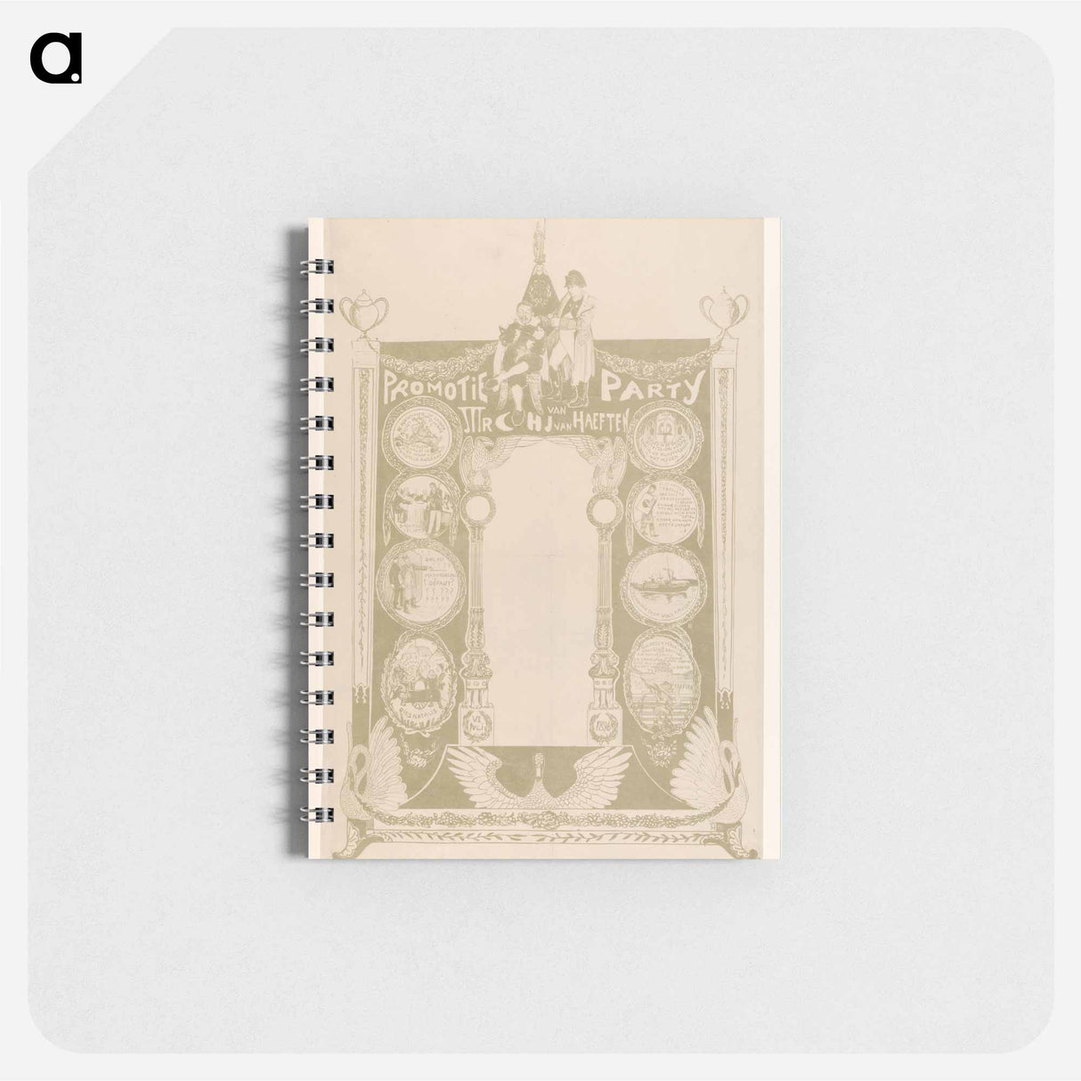 Promotieprent van Cornelis Hendrik Johan van Haeften by Theo van Hoytema - テオ ヴァン ホイテマ Memo.