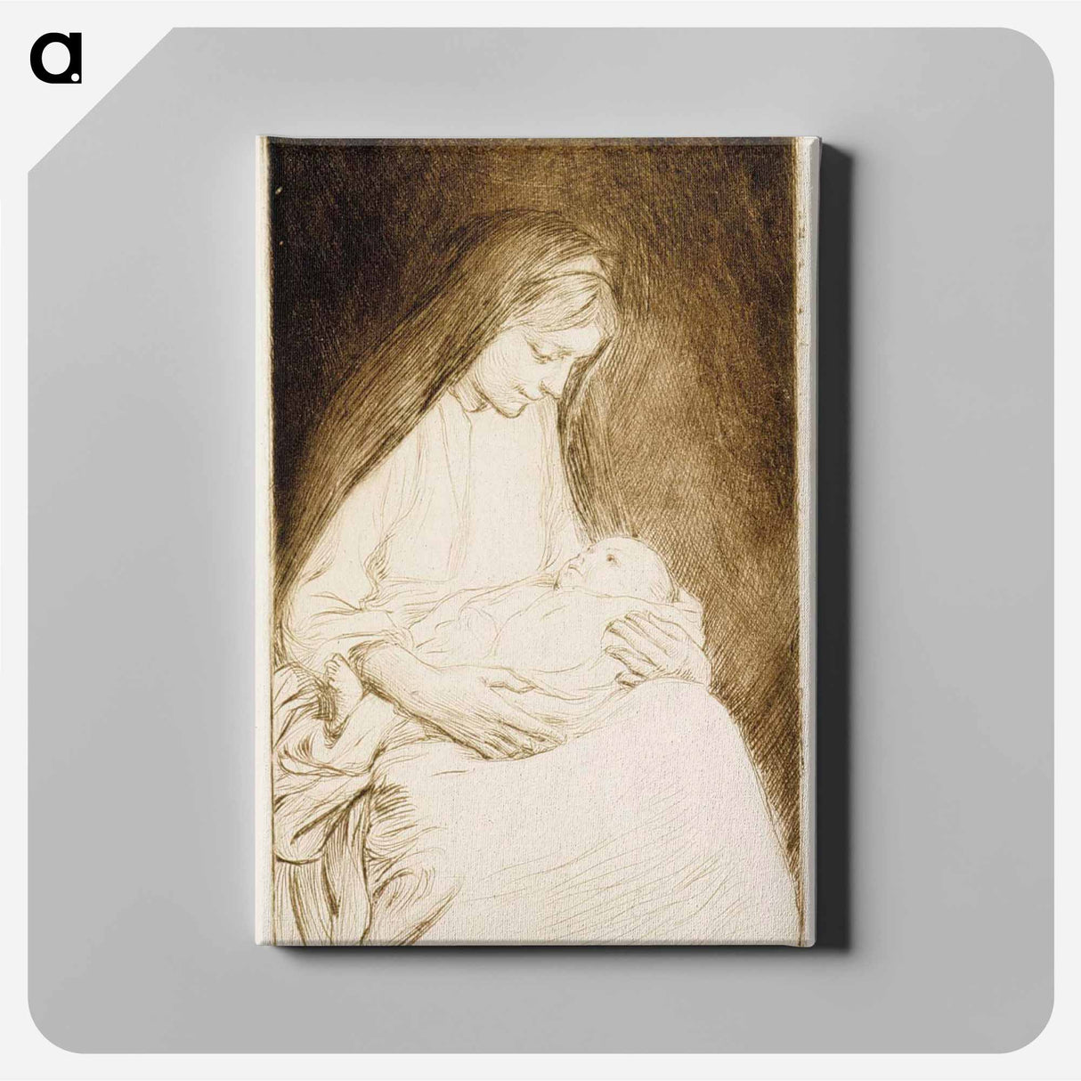 Madonna ja lapsi - アルバート エーデルフェルト Canvas.