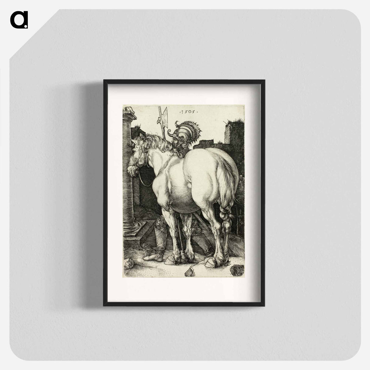アートポスター-The Large Horse - アルブレヒト デューラー Poster.