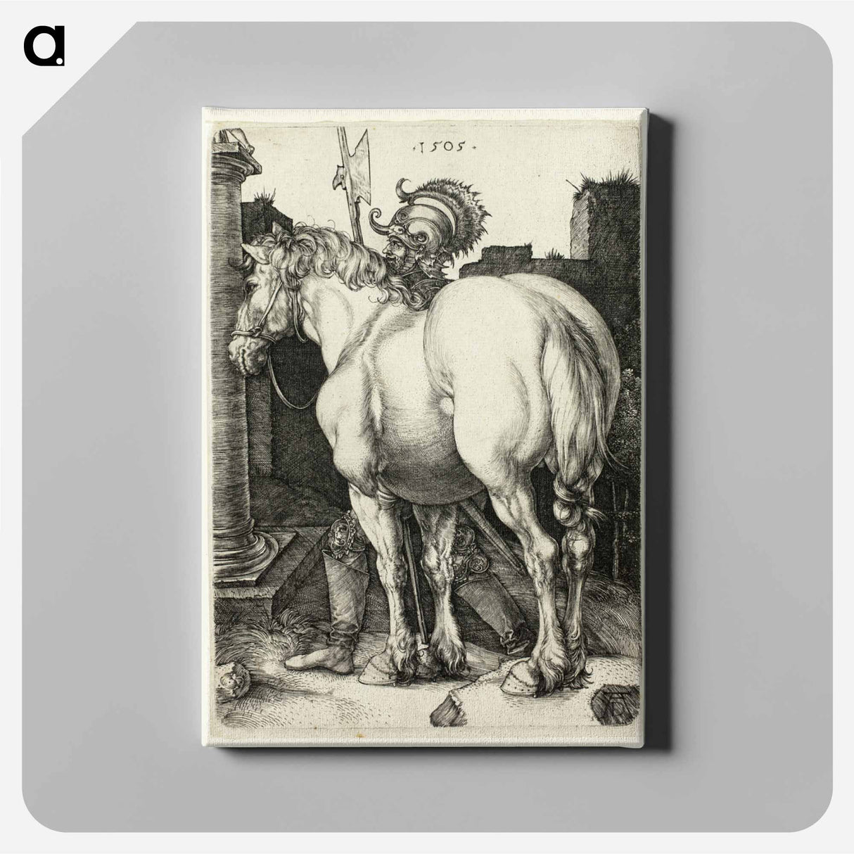 The Large Horse - アルブレヒト デューラー Canvas.