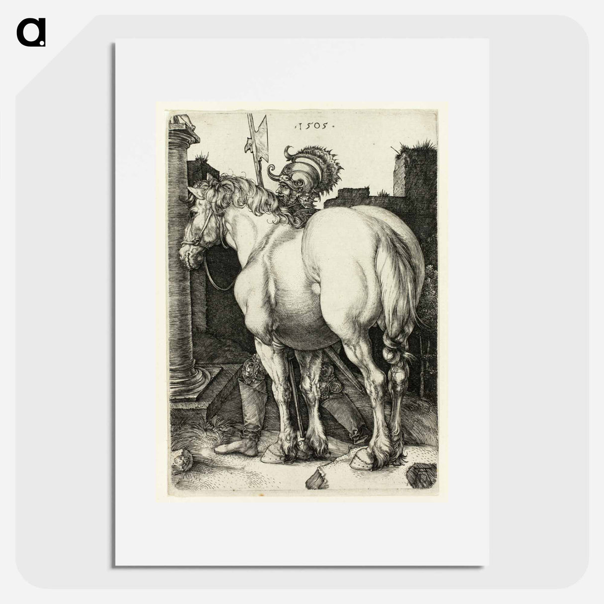 The Large Horse - アルブレヒト デューラー Poster.