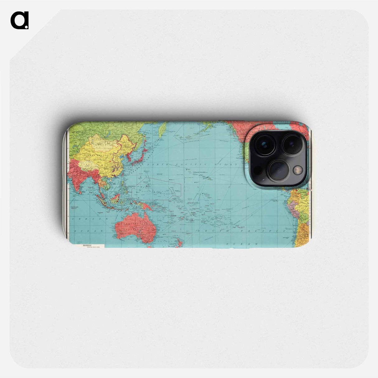 Philips' war map of the Pacific - アンティーク地図 Phone Case.