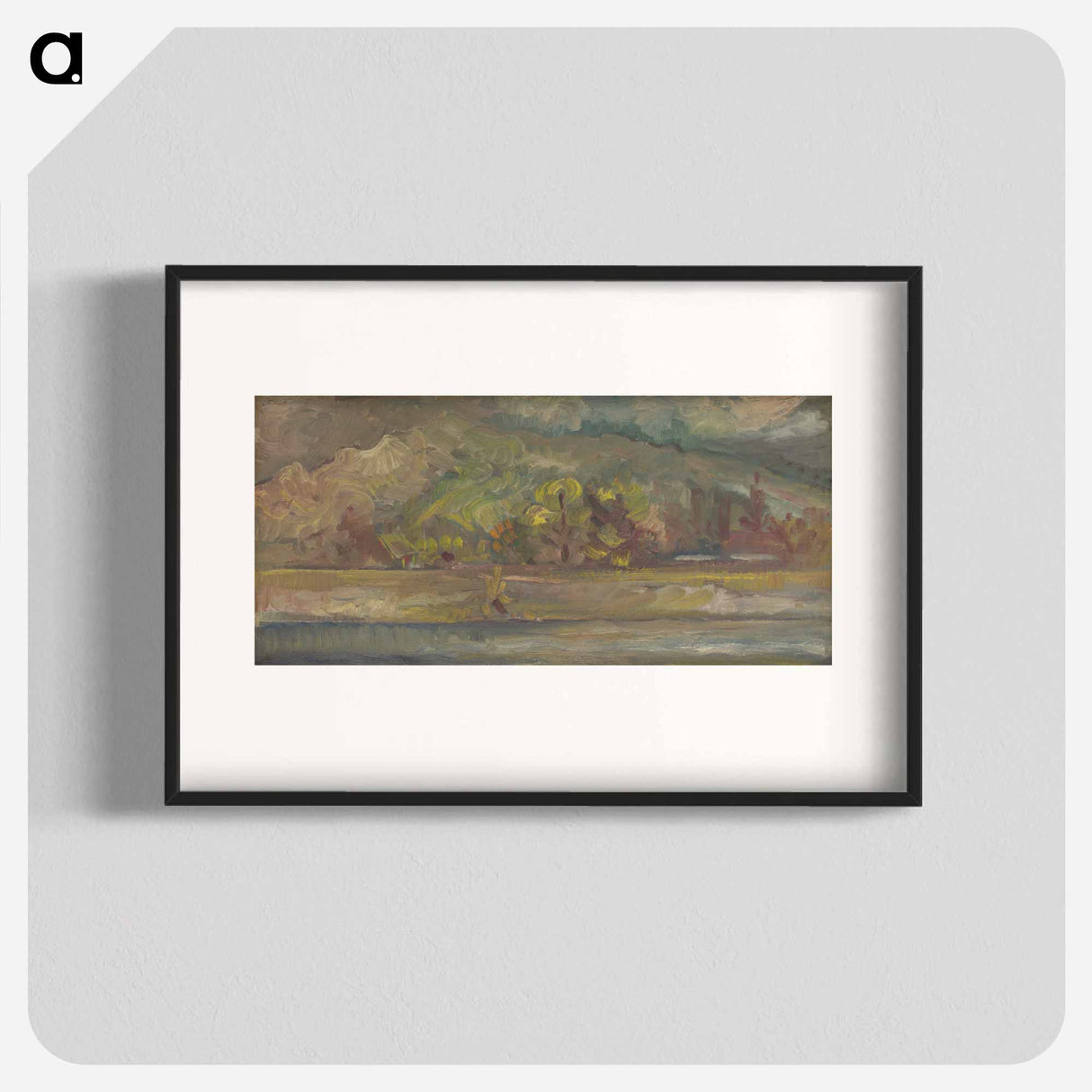 Landscape with a river - アーノルド ピーター ワイズ クビンチャン Poster.