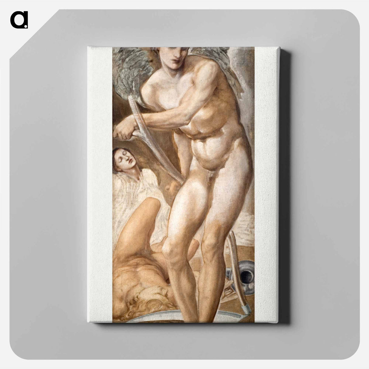 Troy Triptych - Study of Oblivion conquering Fame - エドワード バーン ジョーンズ Canvas.