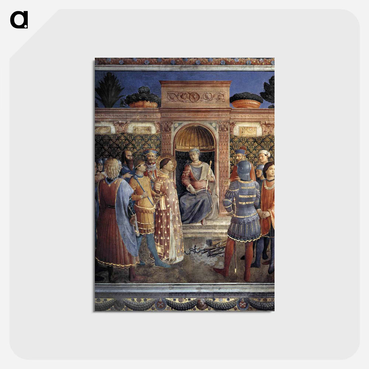 Condemnation of St. Lawrence by the Emperor Valerian - フラ アンジェリコ Postcard.