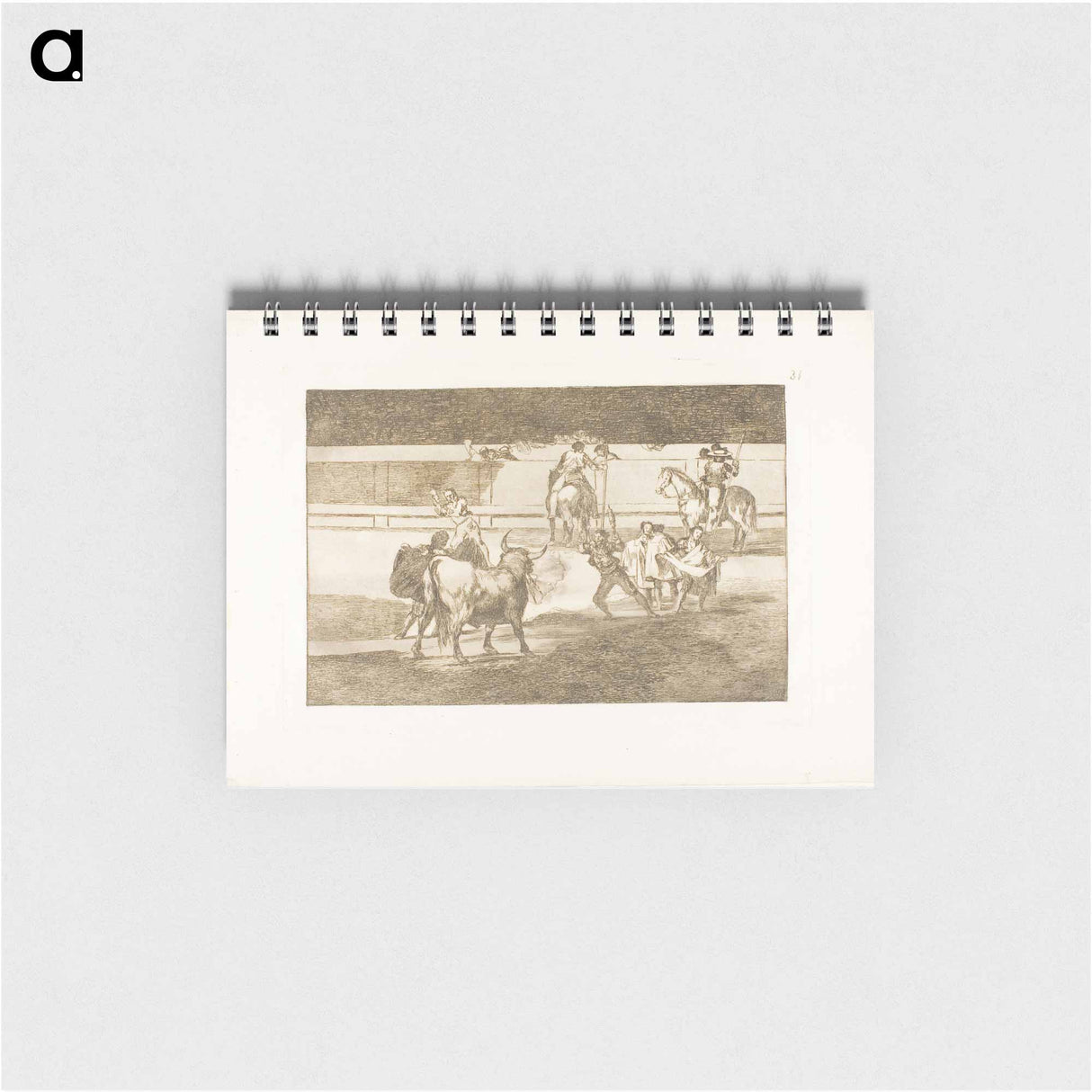 Banderillas with firecrackers - フランシスコ デ ゴヤ Memo.