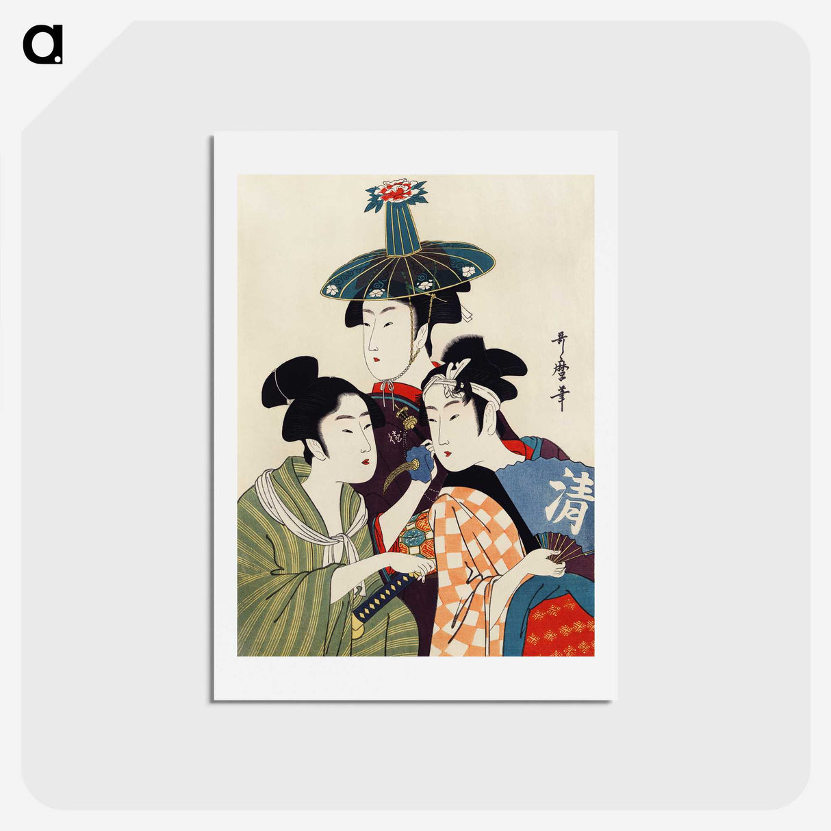 2-38_Kitagawa-Utamaro_hagaki