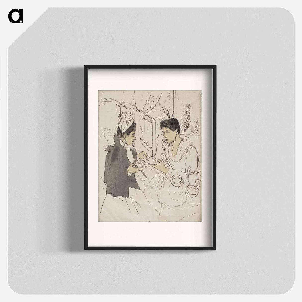 Afternoon Tea Party - メアリー カサット Poster.