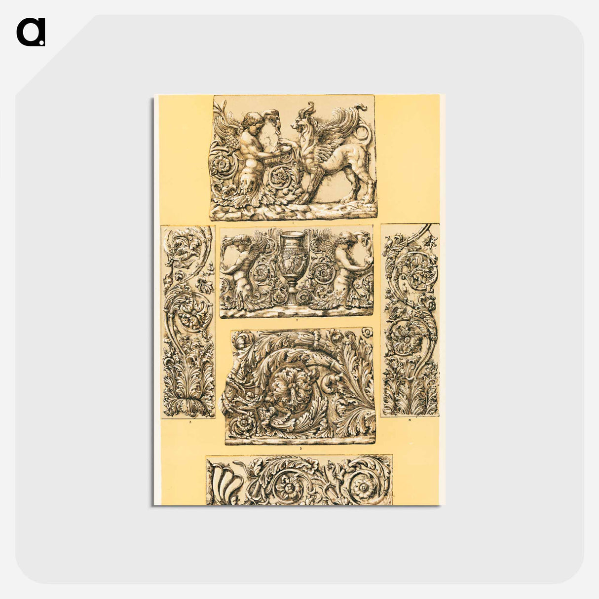 アートポストカード-Nineteenth-Century Ornament Pattern
- 装飾の文法 Postcard.