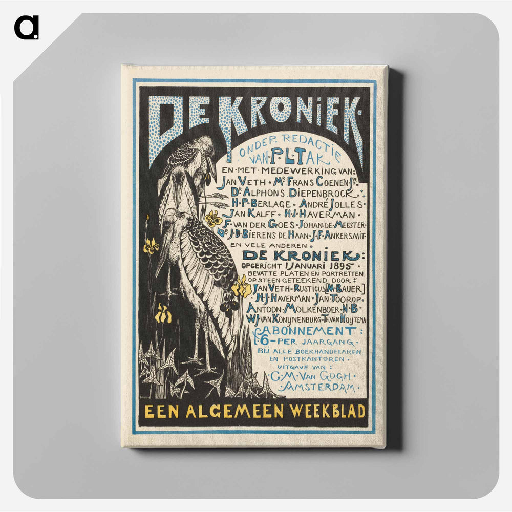 Reclamekaart for 'The Kroniek' - Theo van Hoytema Canvas.