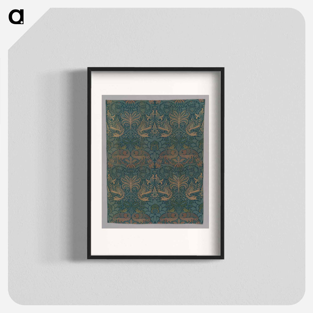 Peacock and Dragon - William Morris Poster.