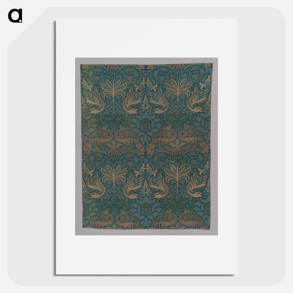 Peacock and Dragon - William Morris Poster.
