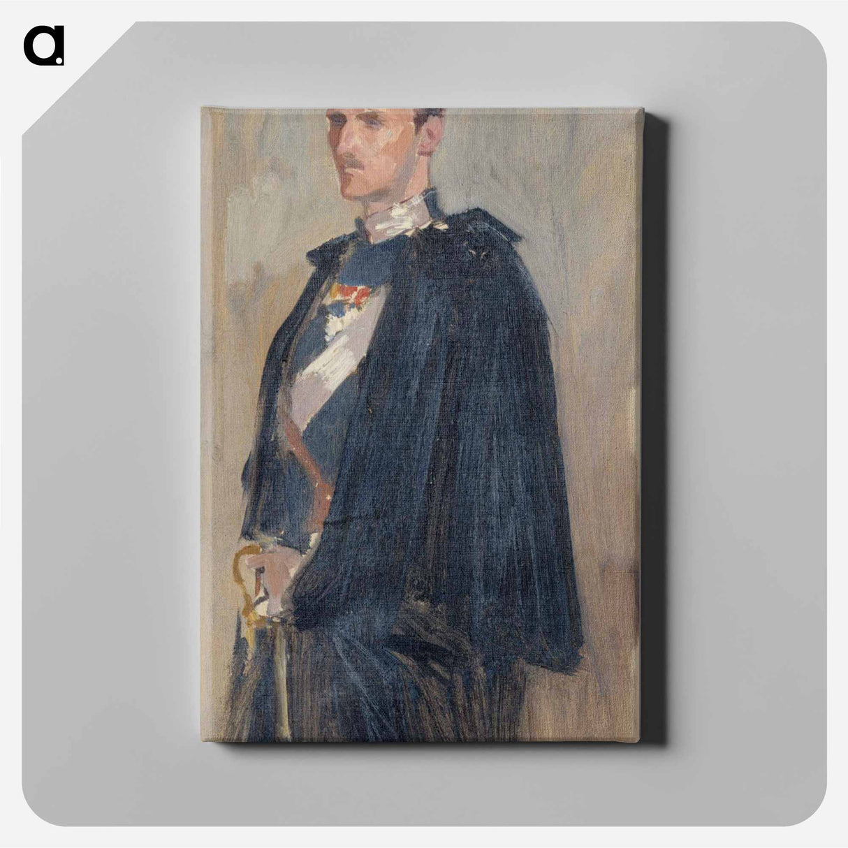 Skecth for the portrait of prince carl - アルバート エーデルフェルト Canvas.