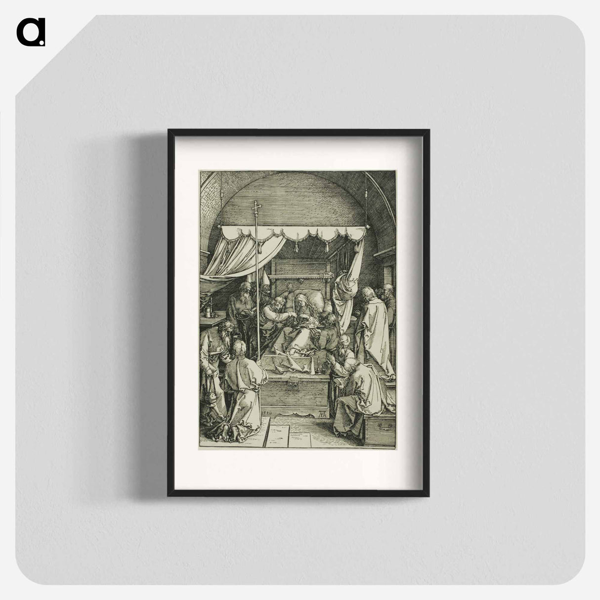 The Death of the Virgin - アルブレヒト デューラー Poster.