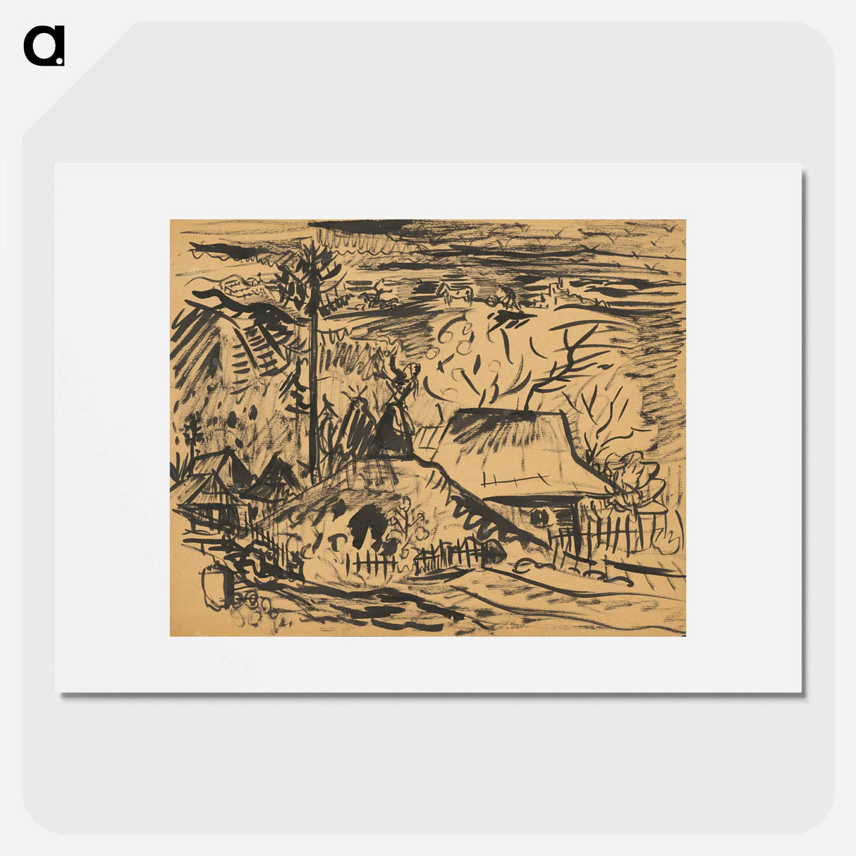 A scene from orava - アーノルド ピーター ワイズ クビンチャン Poster.