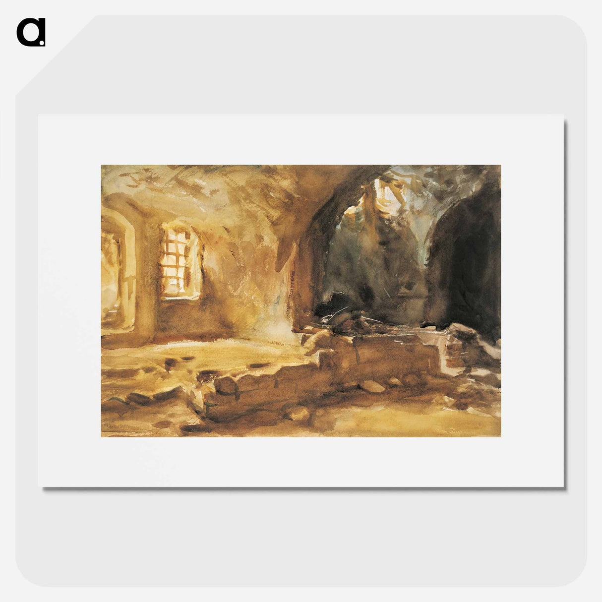 Ruined Cellar—Arras - ジョン シンガー サージェント Poster.
