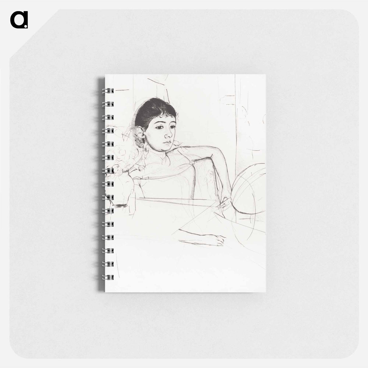 Mimi as a Brunette - メアリー カサット Memo.