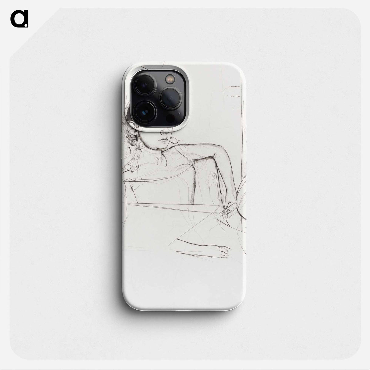 Mimi as a Brunette - Mary Cassatt Phone Case.