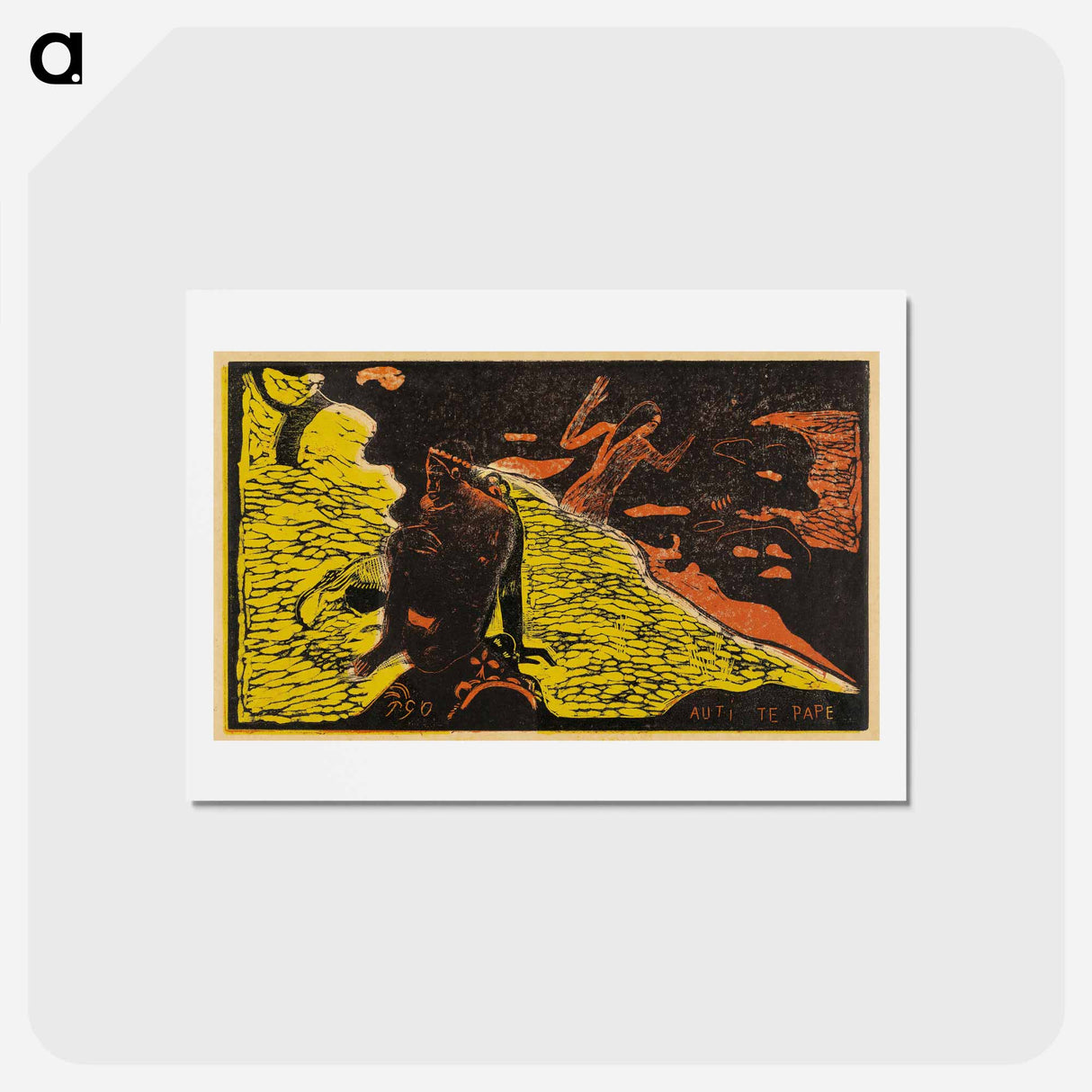 アートポストカード-Women at the River - ポール ゴーギャン Postcard.
